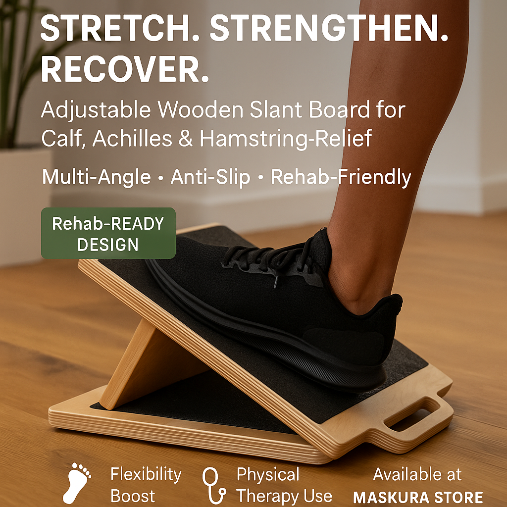 Adjustable slant board for stretching