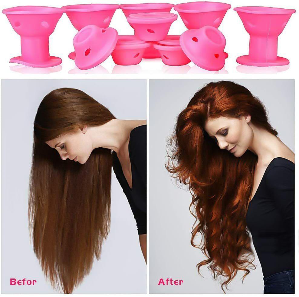 Spoolies Hair Curlers UK - 20/40PCS No Heat Silicone DIY Soft Magic Hair Curlers