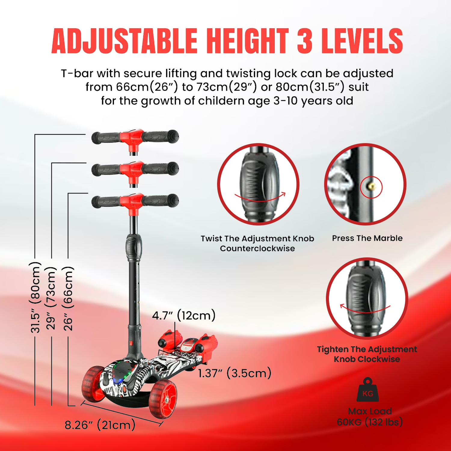 3-wheel scooter for toddlers and children