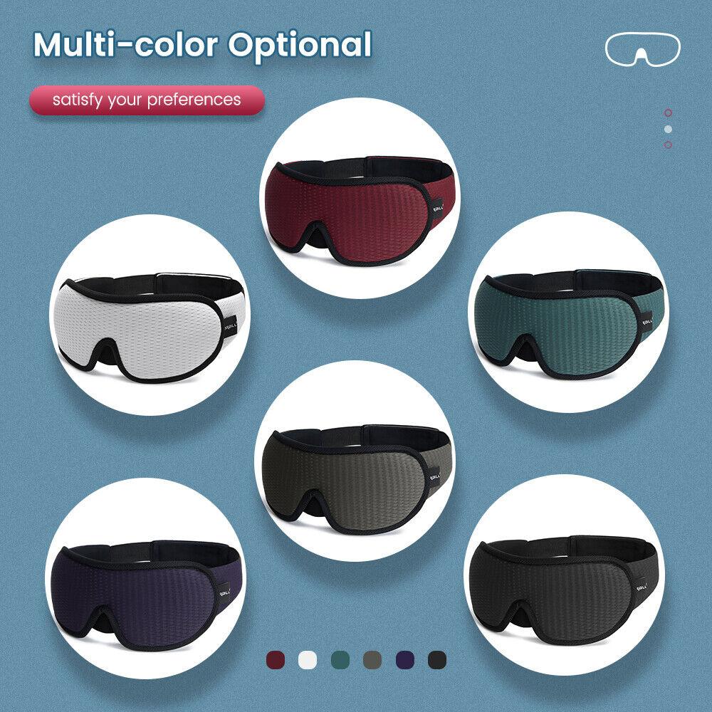 Best Sleep Mask - 3D Sleeping Eye Mask Breathable Soft Padded Mask Cover Eyepatch