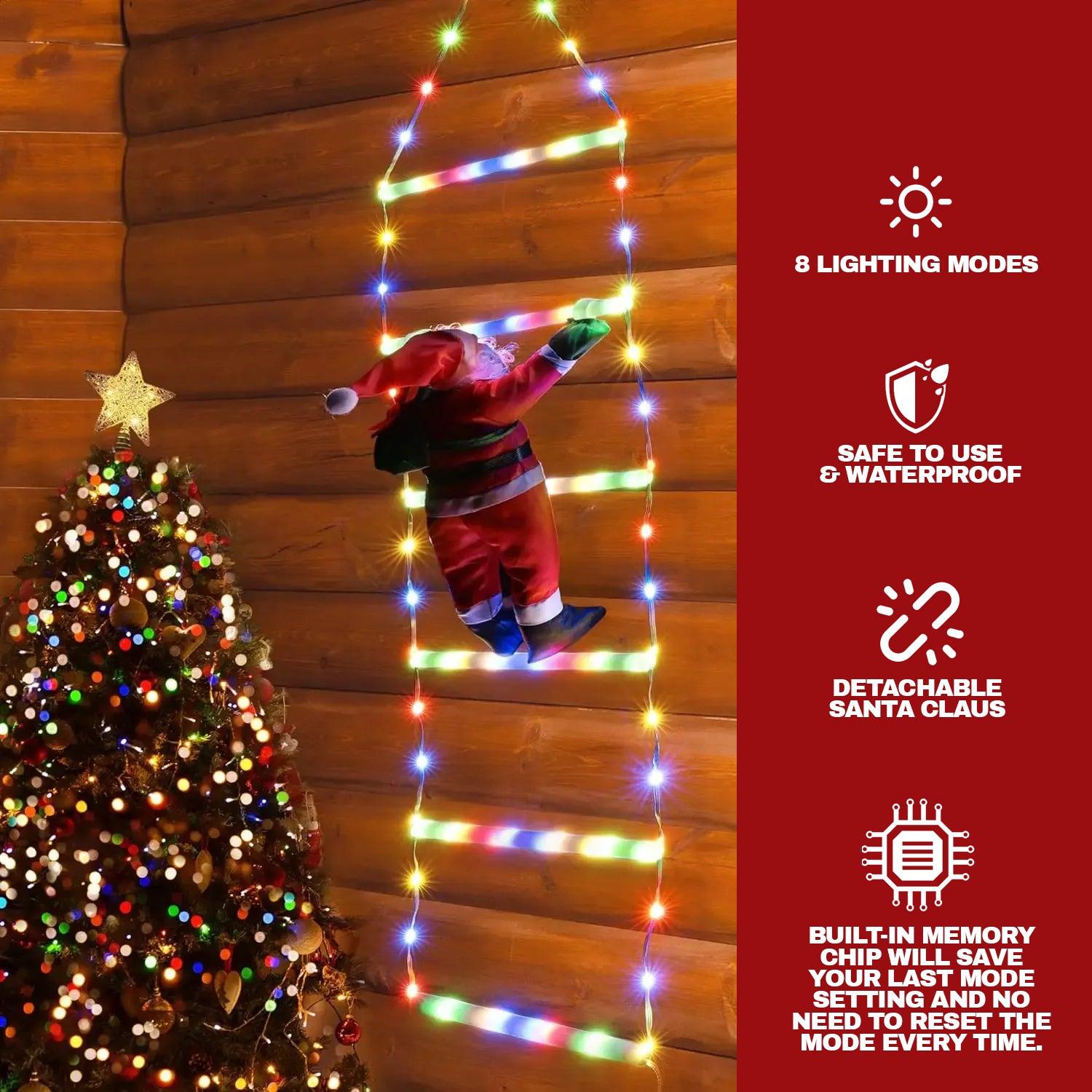 9.8Ft Christmas Lights with Santa Claus