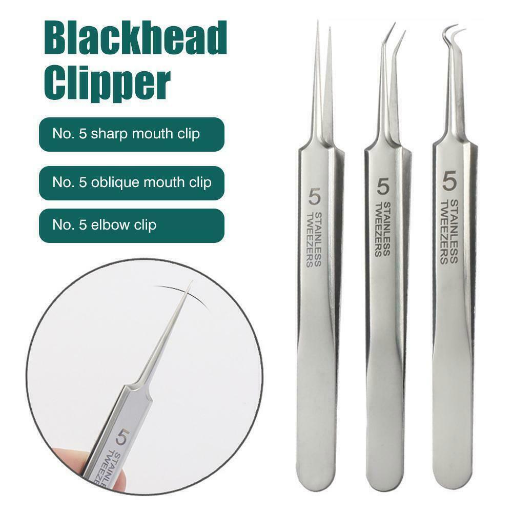 Blackhead Remover Needle - Pimple Blemish Comedone Extractor Tweezer Tool