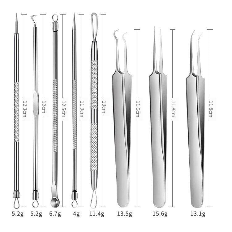 Blackhead Remover Needle - Pimple Blemish Comedone Extractor Tweezer Tool
