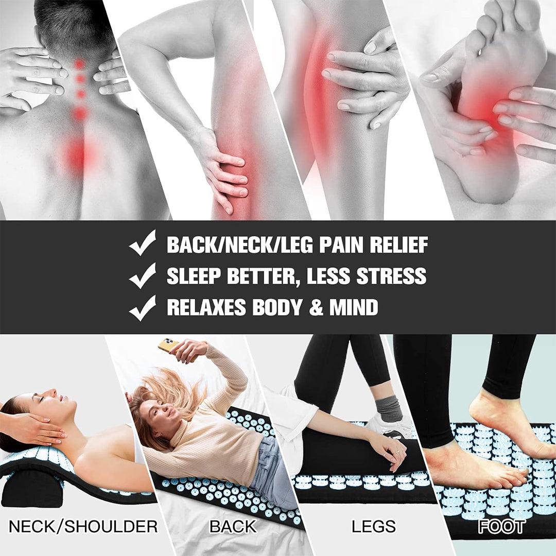 Acupressure Mat and Pillow Set