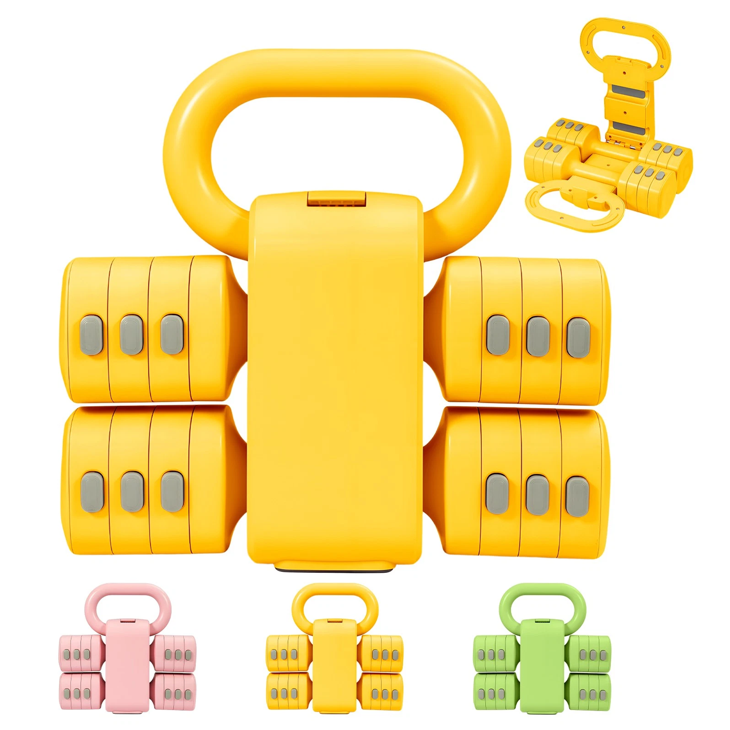 Adjustable free weights for muscle building and toning