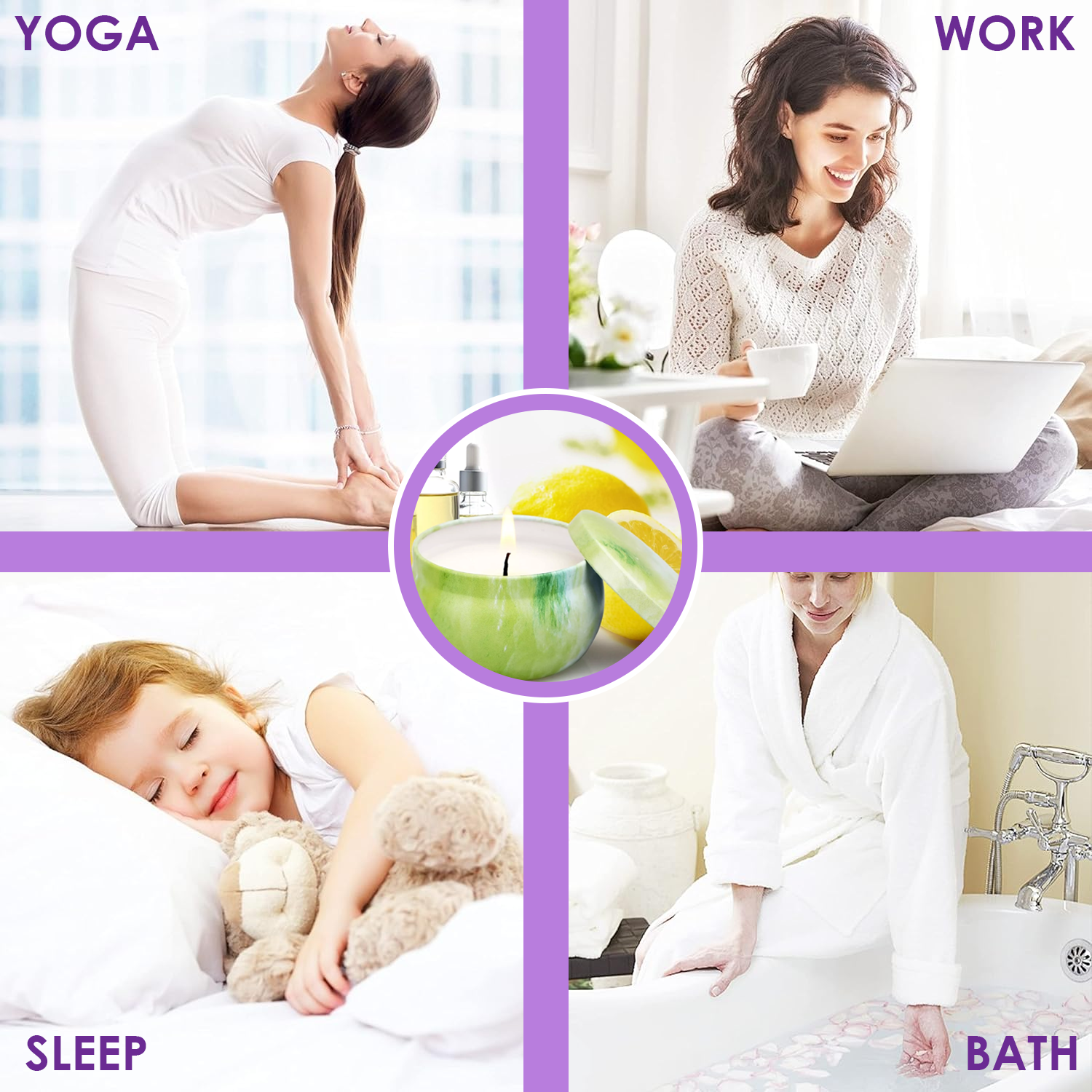 Aromatherapy candle scents