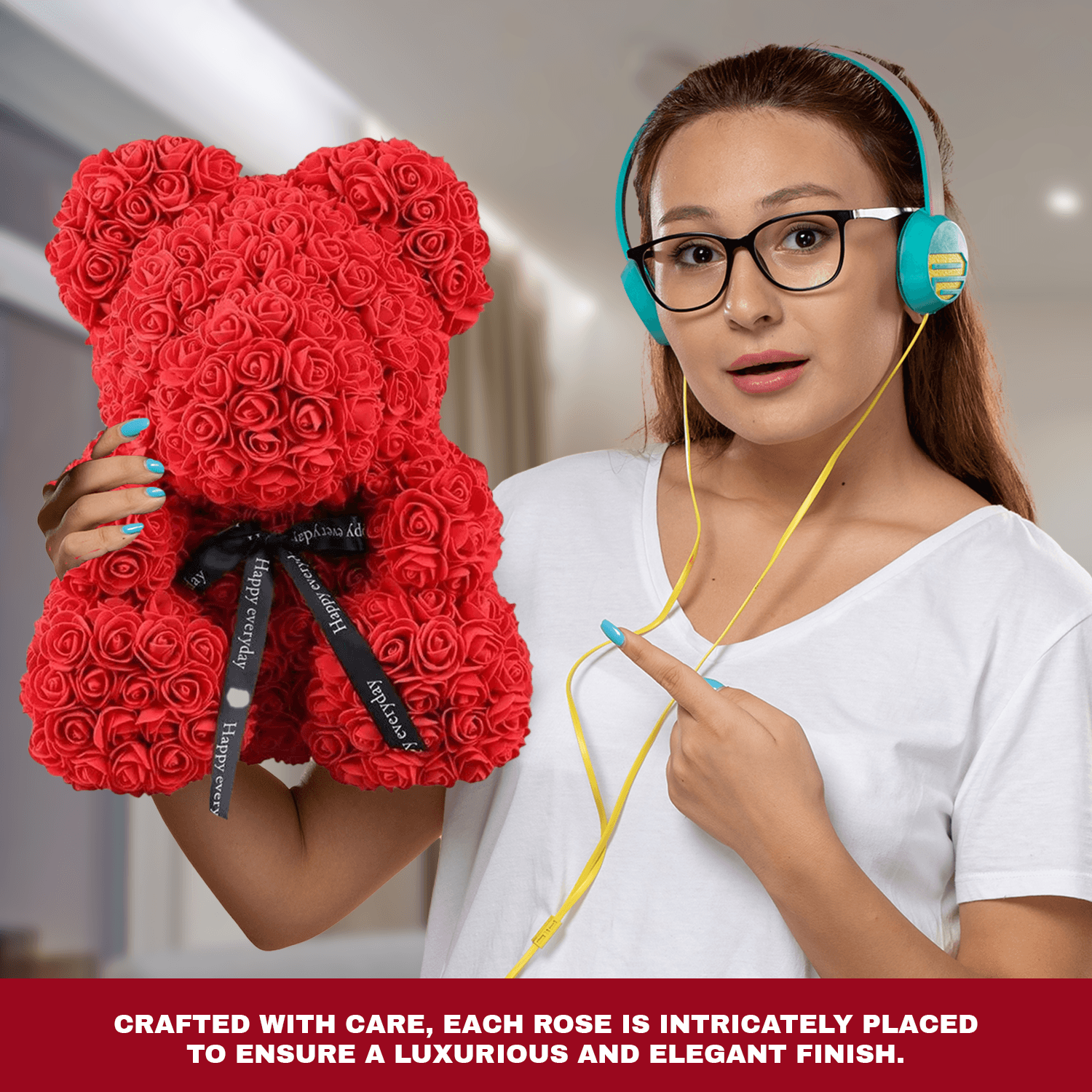 Artificial Rose Teddy