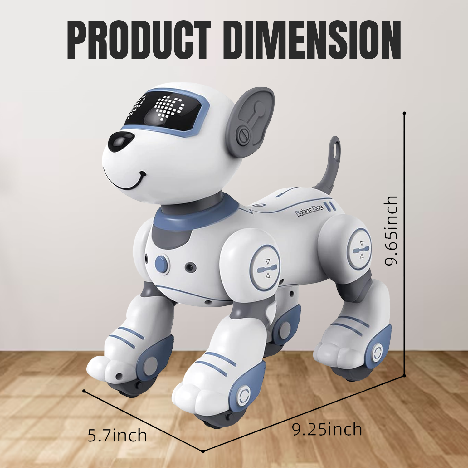 Battery operated smart dog toy robot