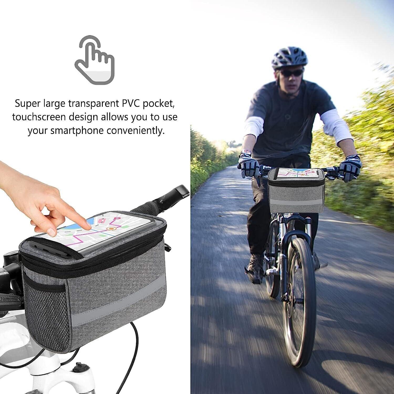 Handlebar Bags for Bikes - Bicycle Front Waterproof Basket Cycling Organiser UK