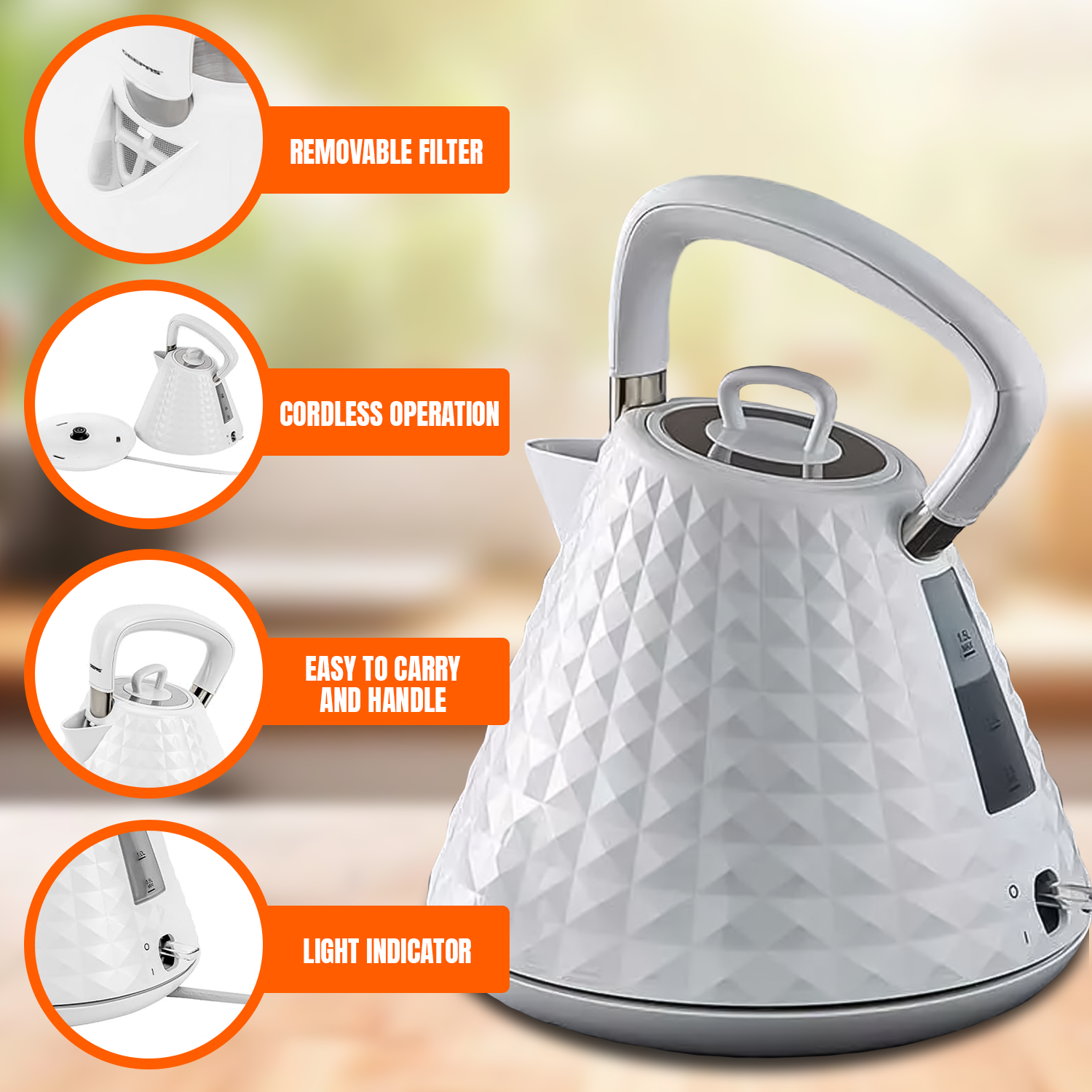 Breakfast set with toaster and kettle