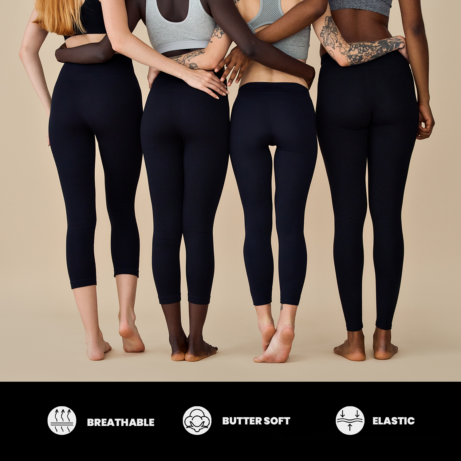 Breathable and supportive leggings for women