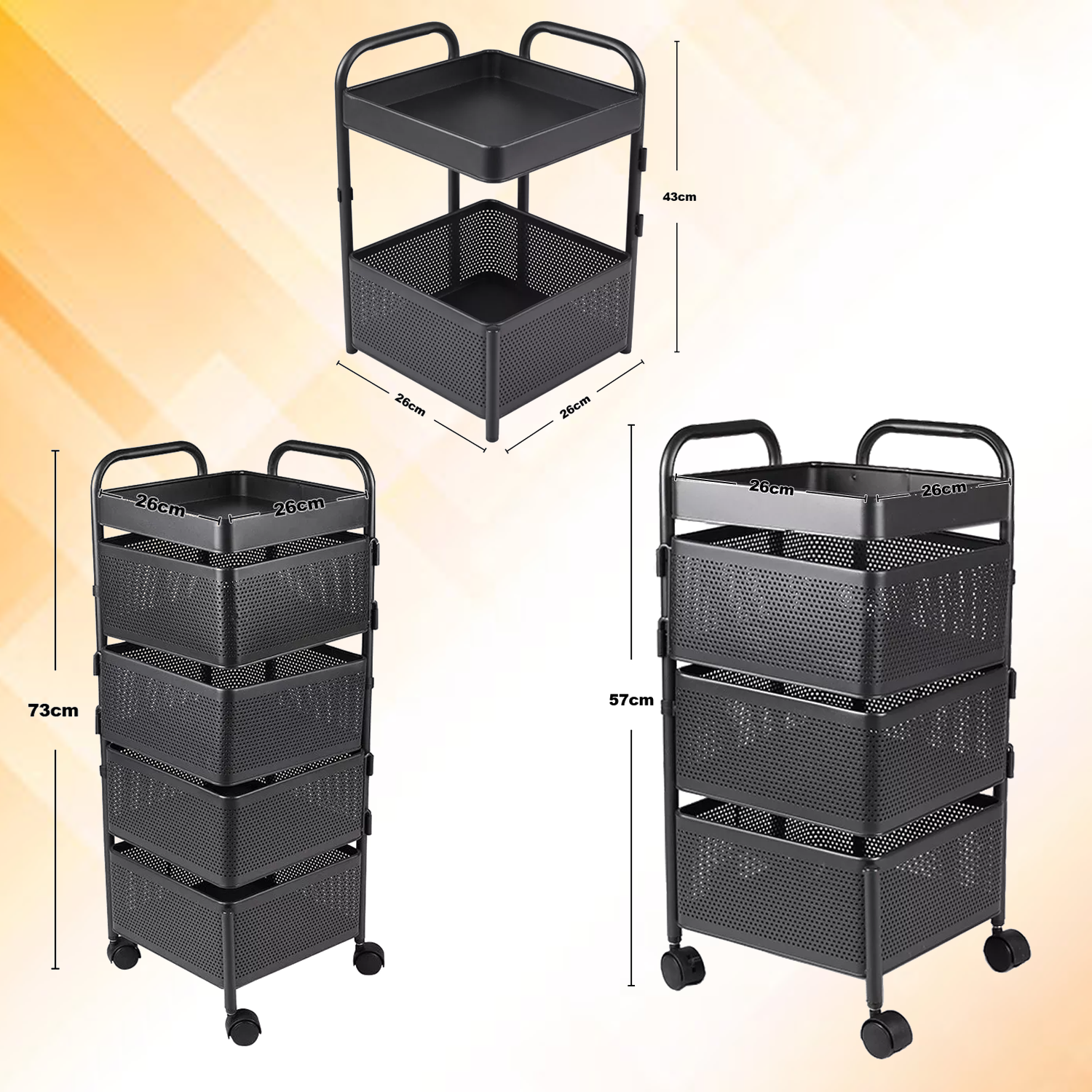 Breathable mesh vegetable storage rack