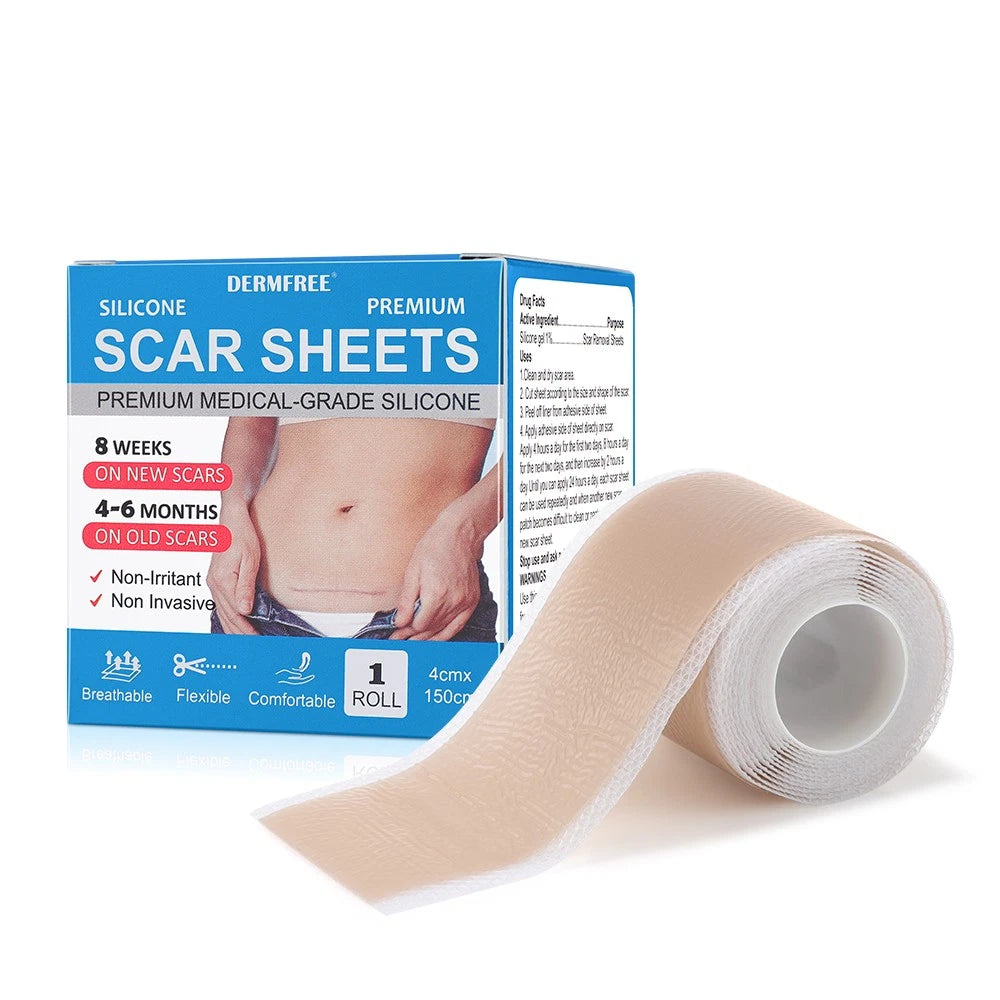 Breathable scar treatment sheets for comfort