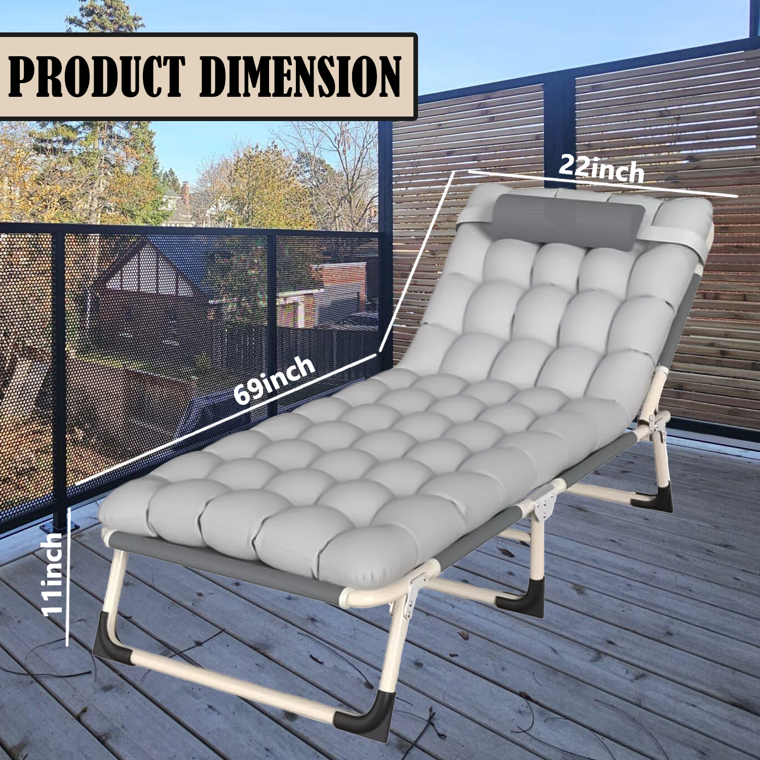 Collapsible sun lounger for outdoor relaxation
