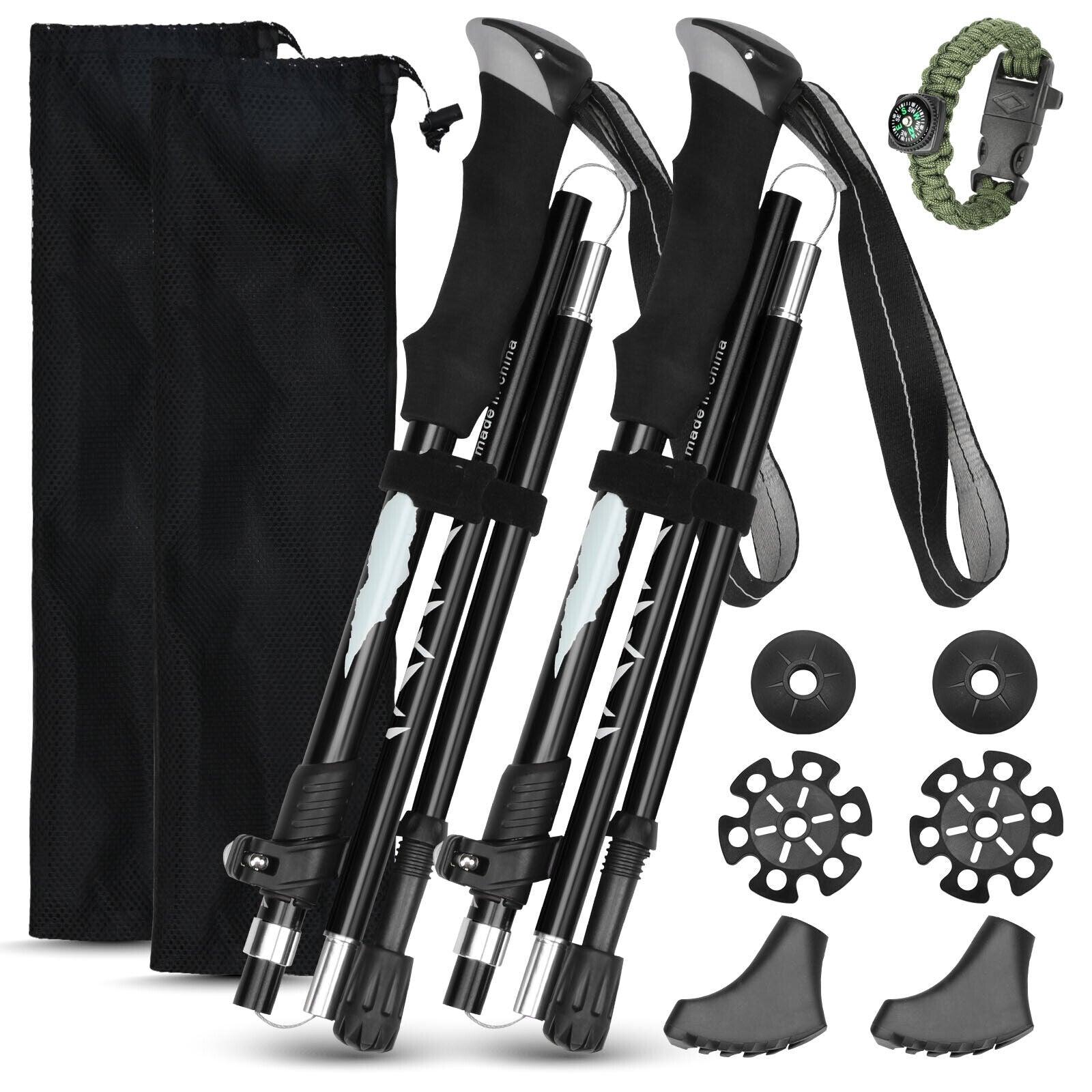 Collapsible trekking pole for hiking and camping