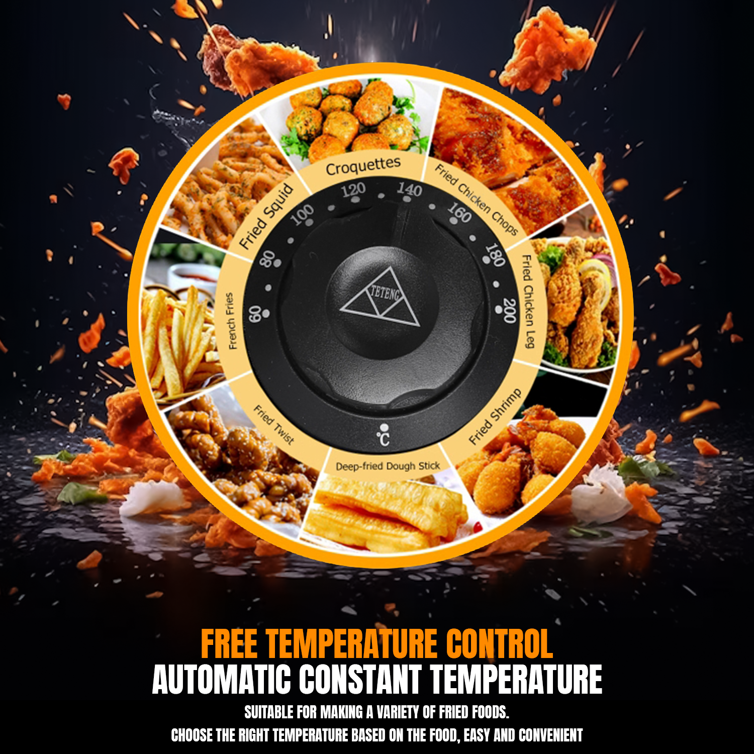 Compact deep fryer for crispy cooking