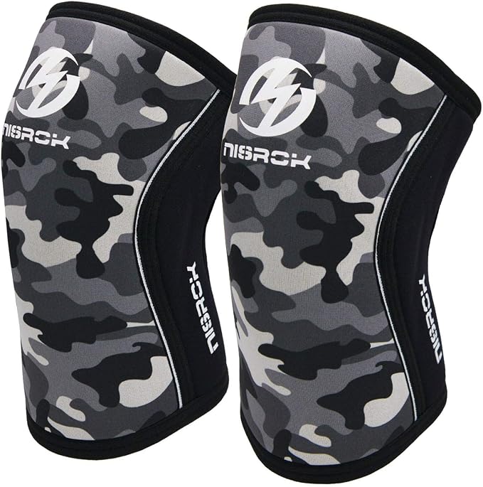 Compression Knee Sleeves – Heavy Duty Support Brace for Weightlifting, Powerlifting, Cross Training & Squats