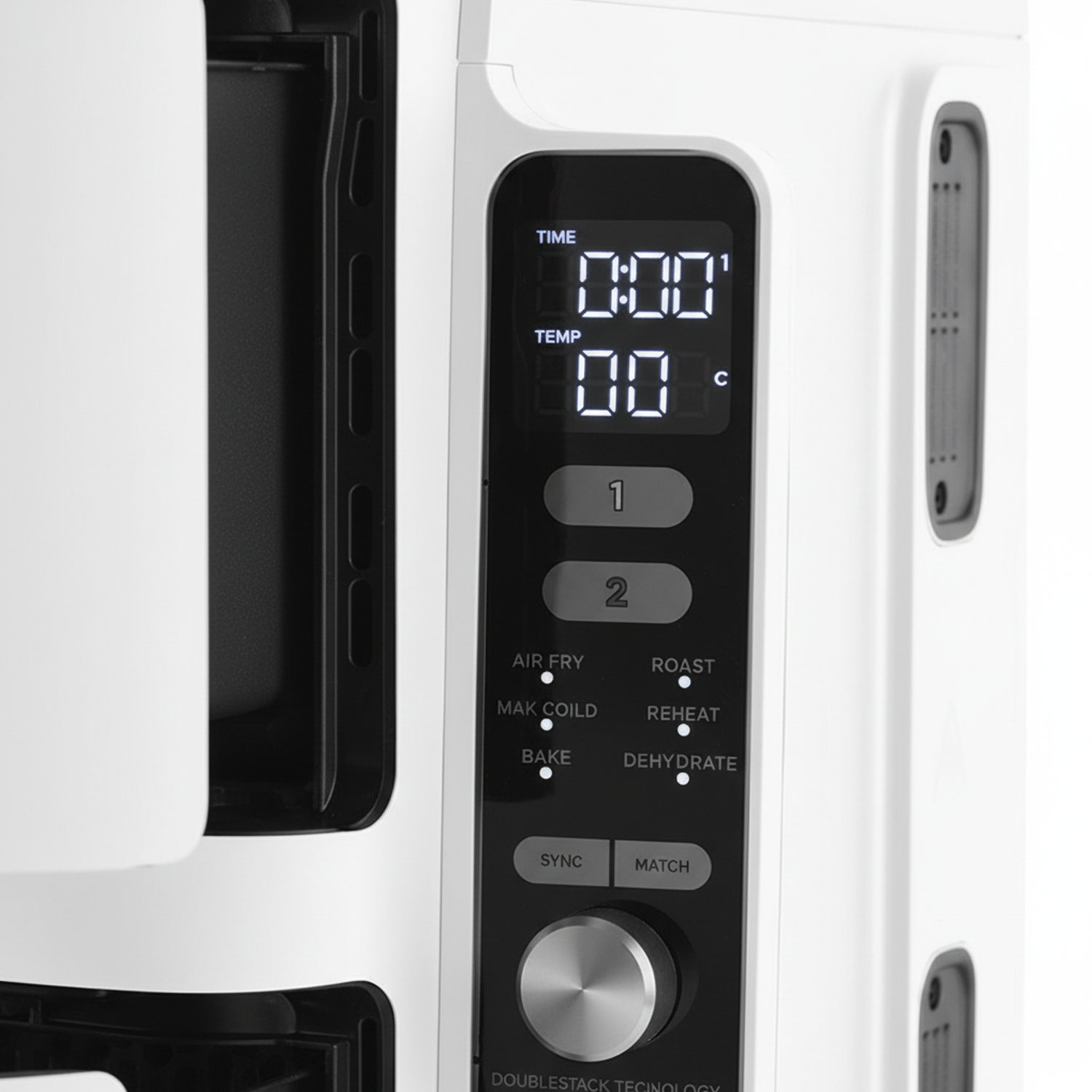 Digital large air fryer with preset cooking modes