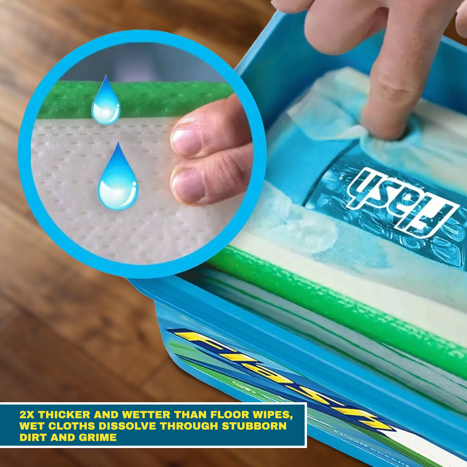 Disposable mop cloths for hardwood