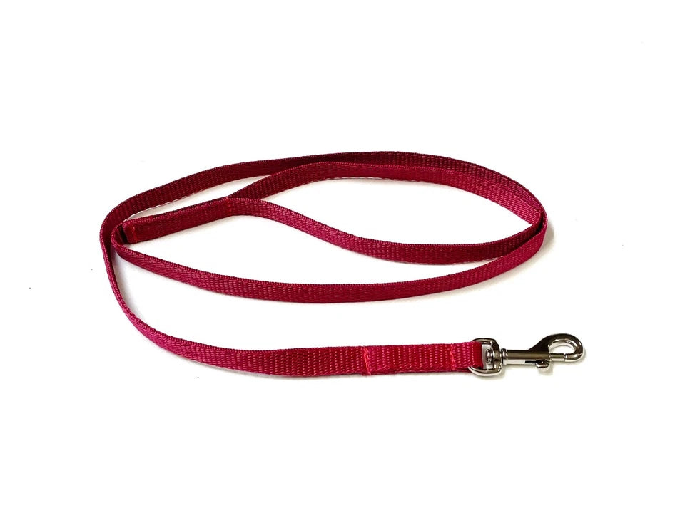 Dog Walking Lead wine red