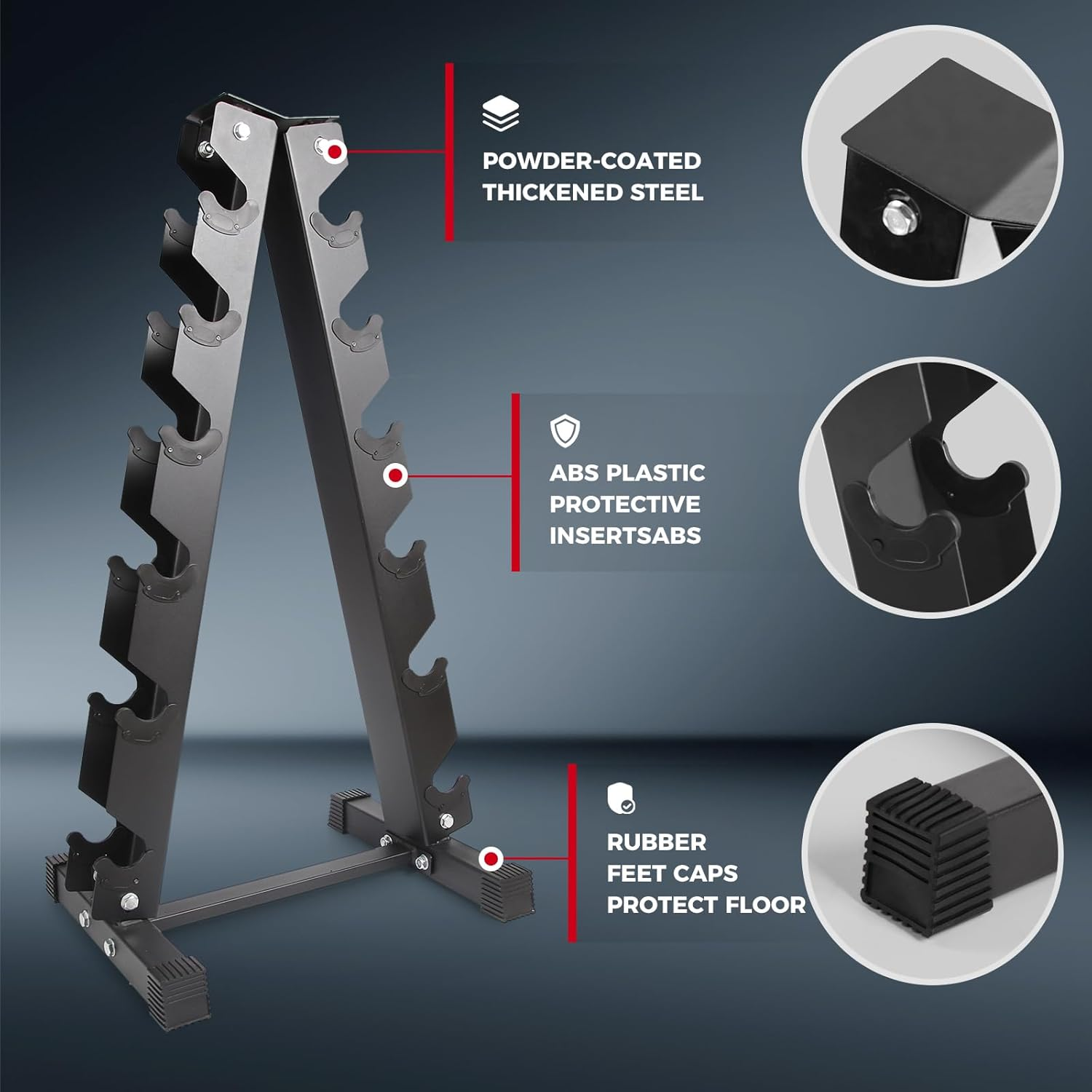 Dumbbell stand for fitness and strength training