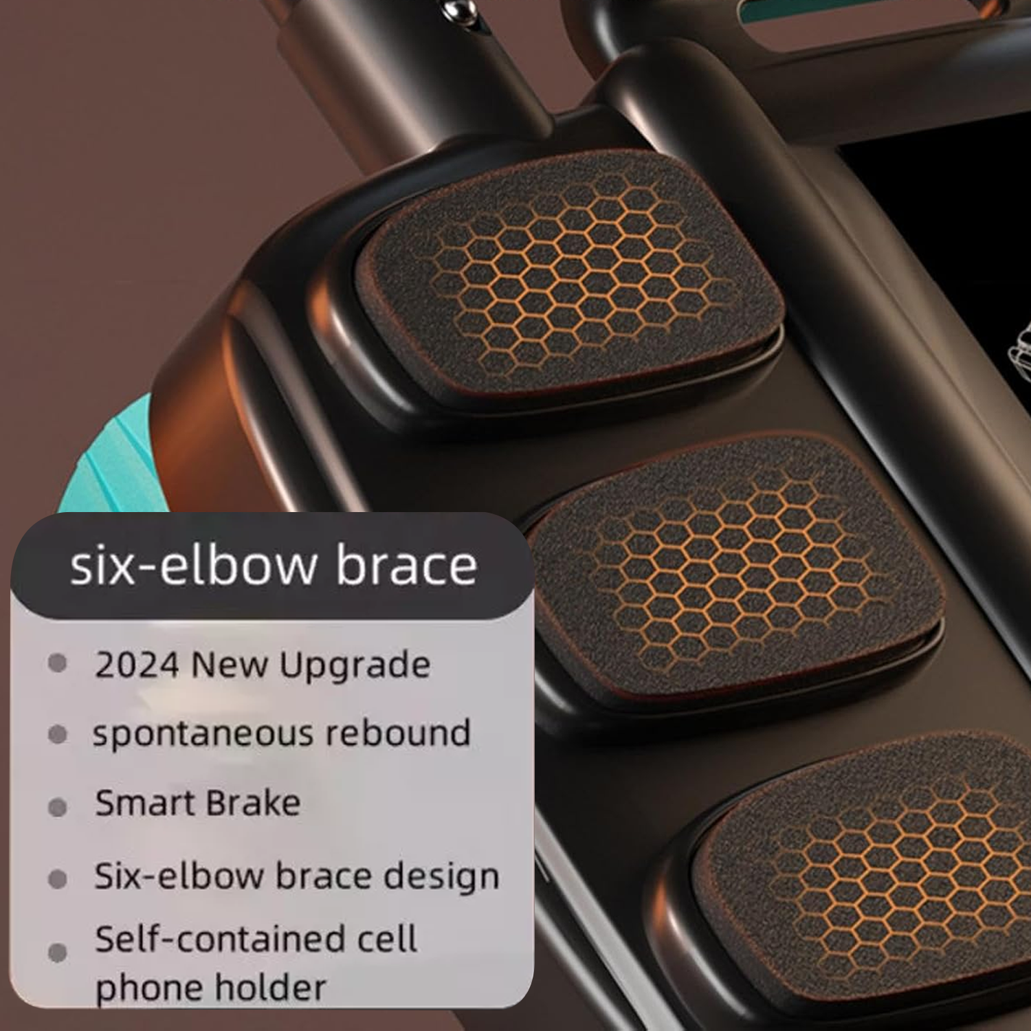 Durable abdominal roller with non-slip grip