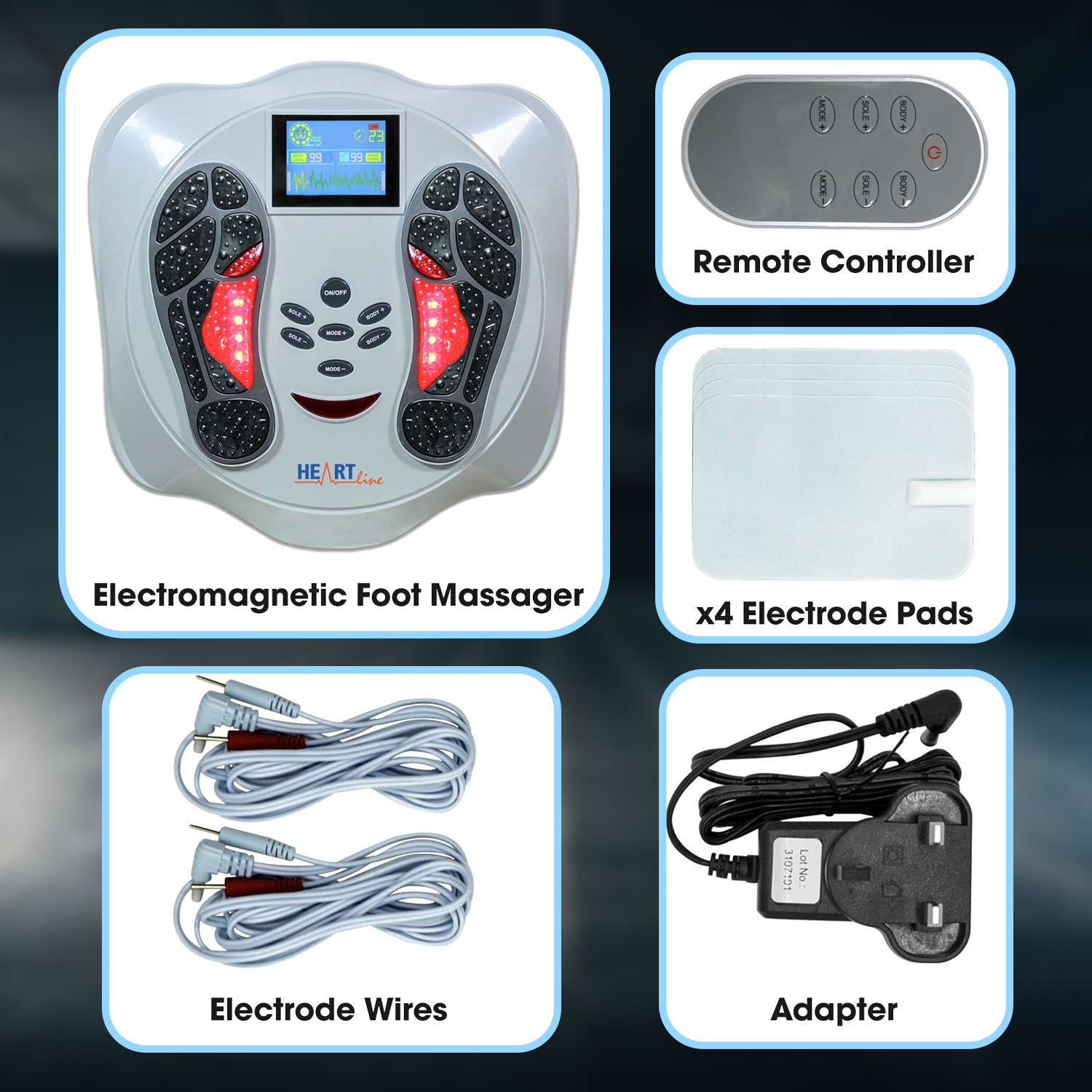 EMS TENS Machine Booster Leg Blood