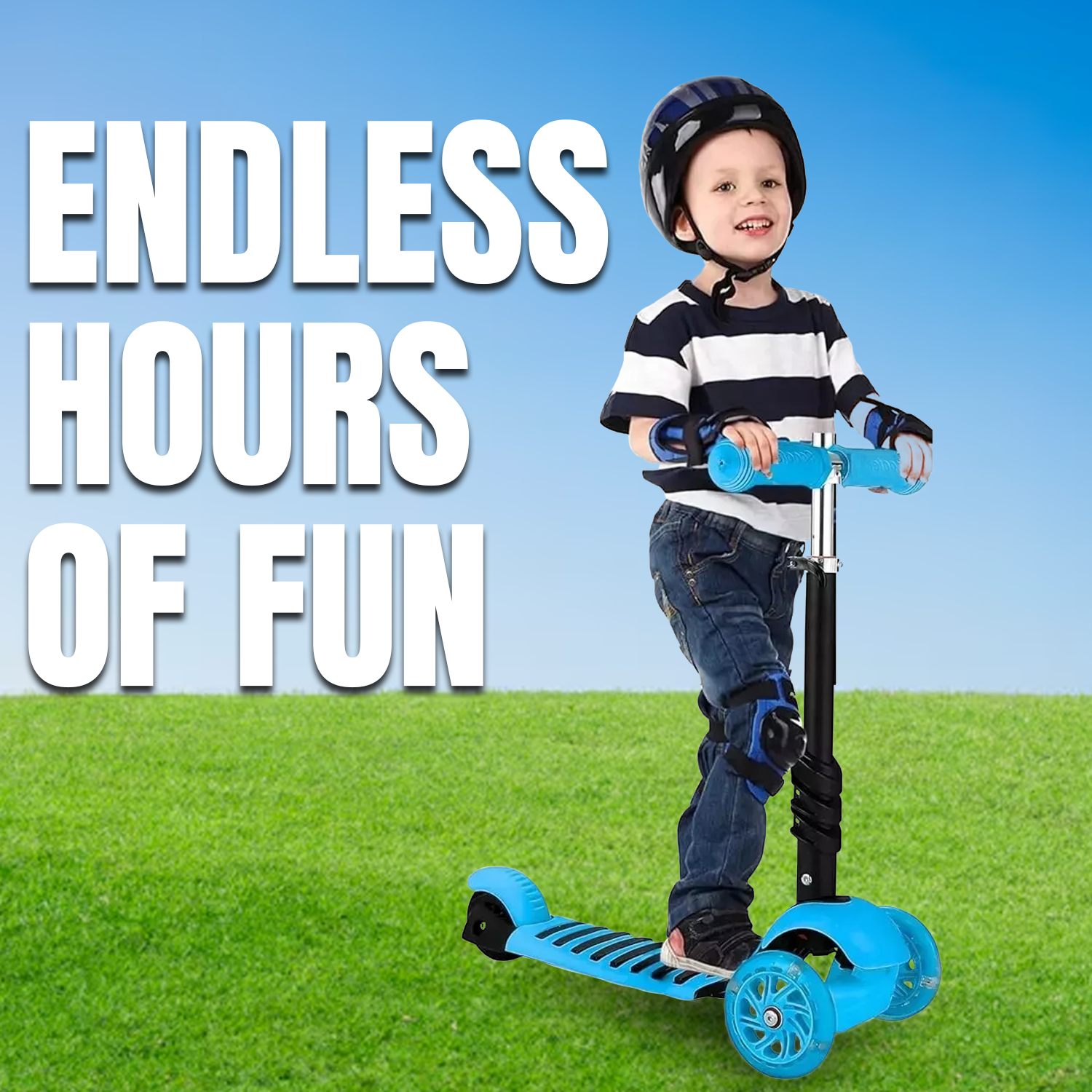 Easy-to-ride three wheel scooter for toddlers