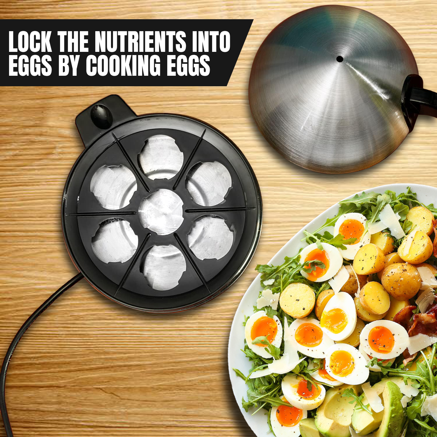 Easy-to-use electric egg maker