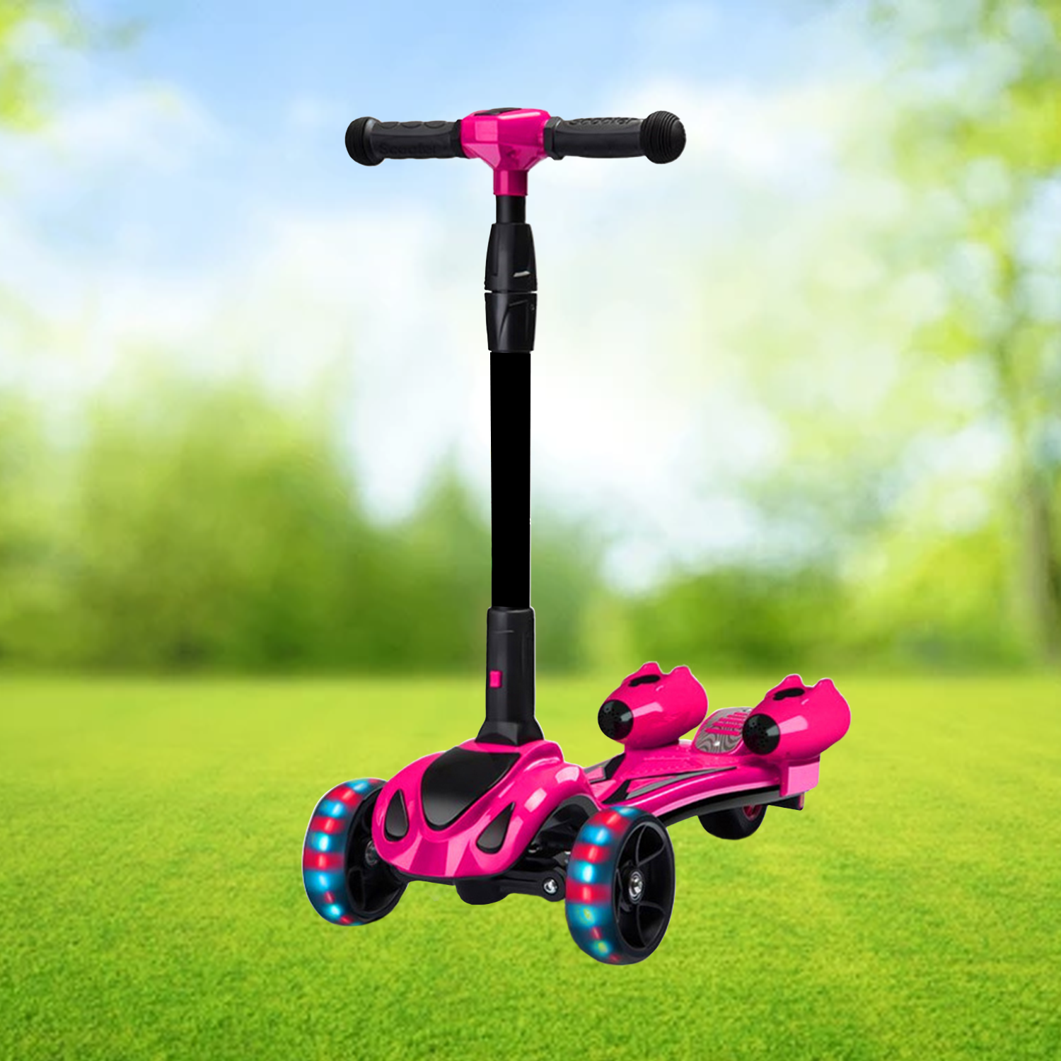 Easy foldable scooter for school and play