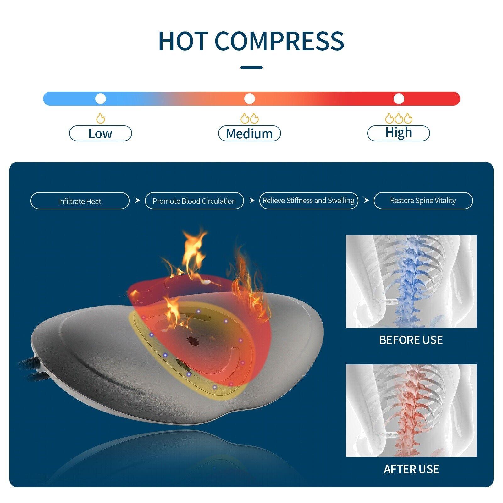 Lumbar Traction Device - Electric Waist Back Massager Auto-timing Spine Support