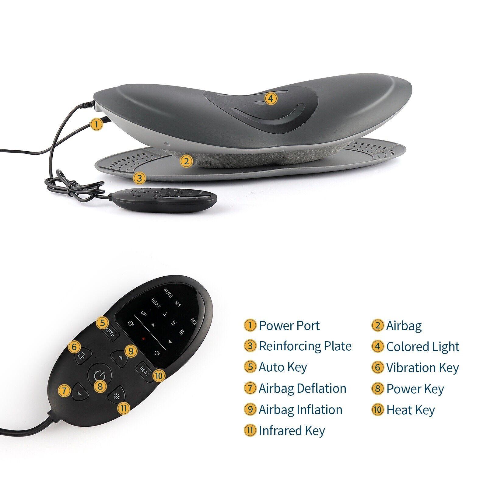 Lumbar Traction Device - Electric Waist Back Massager Auto-timing Spine Support