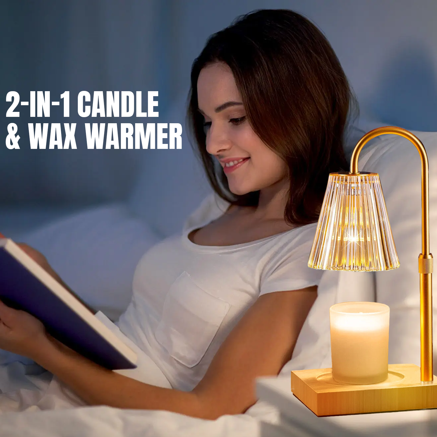 Electric candle warmer lamp for scented candles