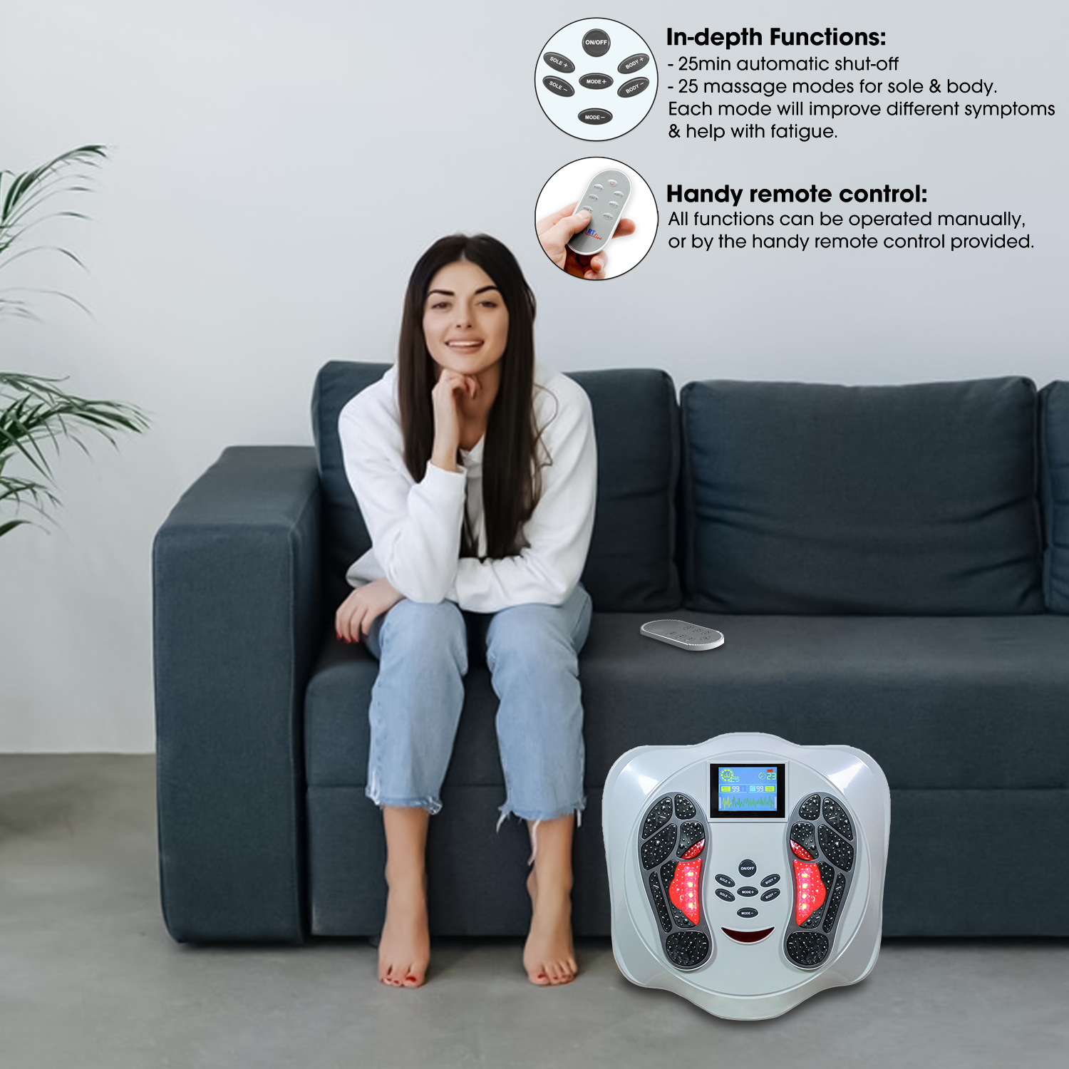 Electric circulation foot massager machine