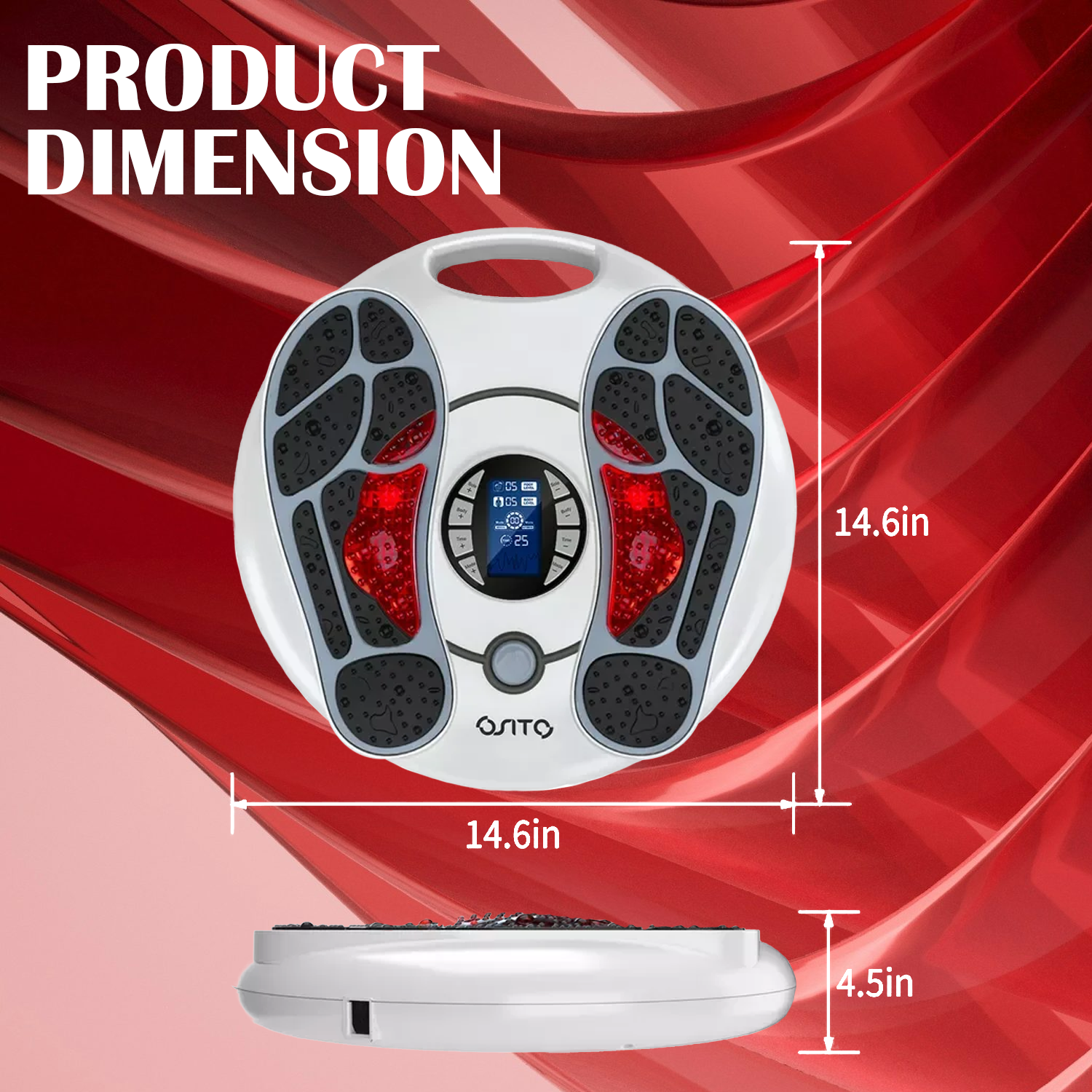 Electric foot massager for blood circulation