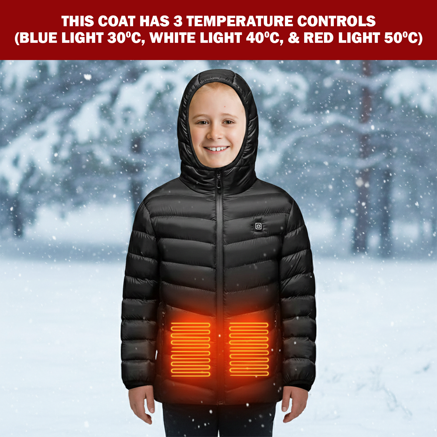 Electric heated coat for men and women