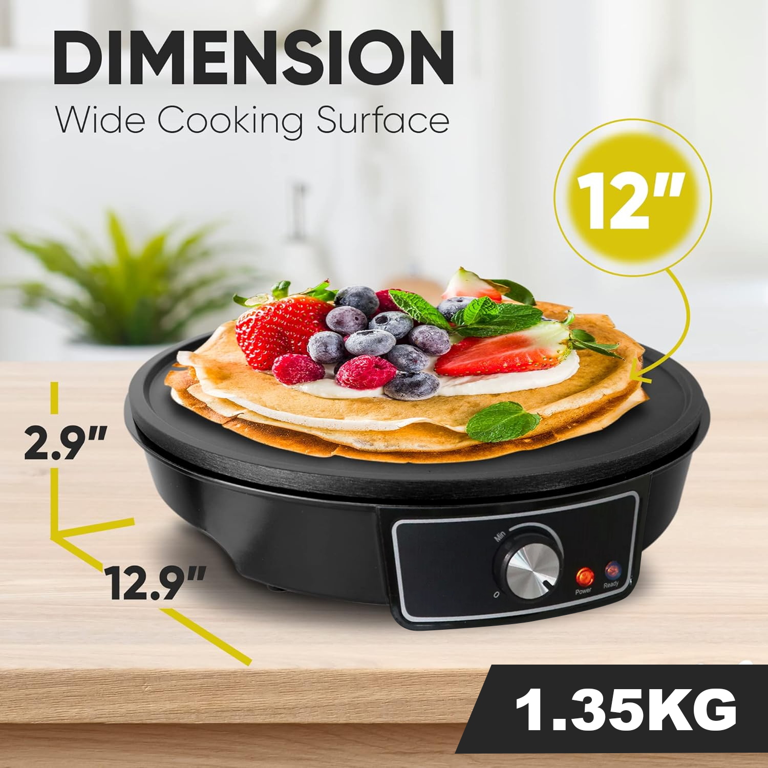 Electric hot plate for camping and outdoor use