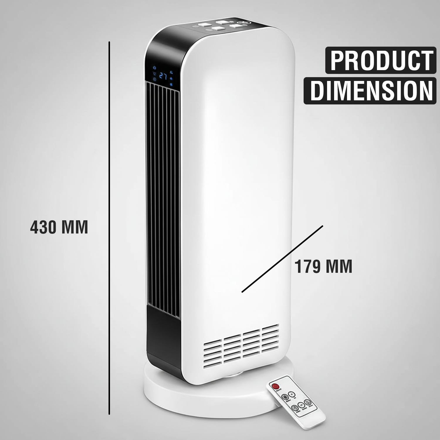 Electric space heater for home and office use