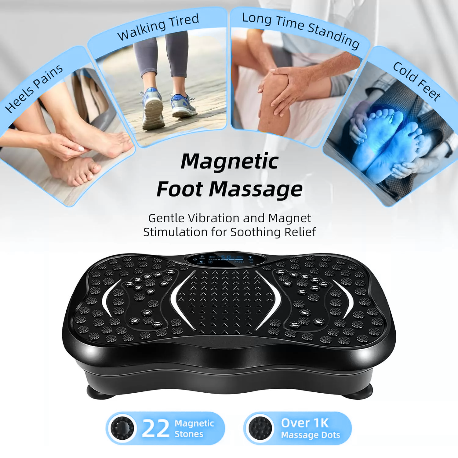 Electric vibration plate for improved blood circulation