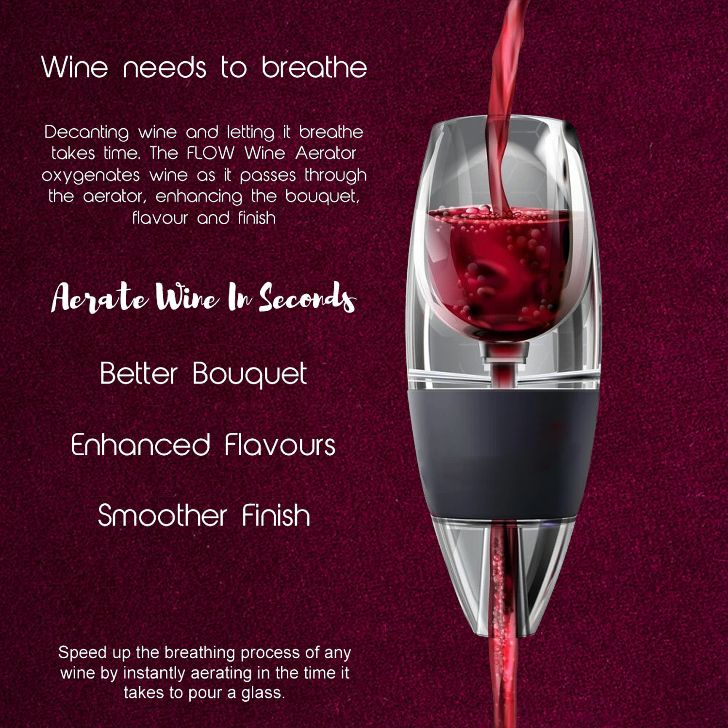 Wine Aerator Decanter - Red Wine Aerator & Stand red/White Wine Decanter