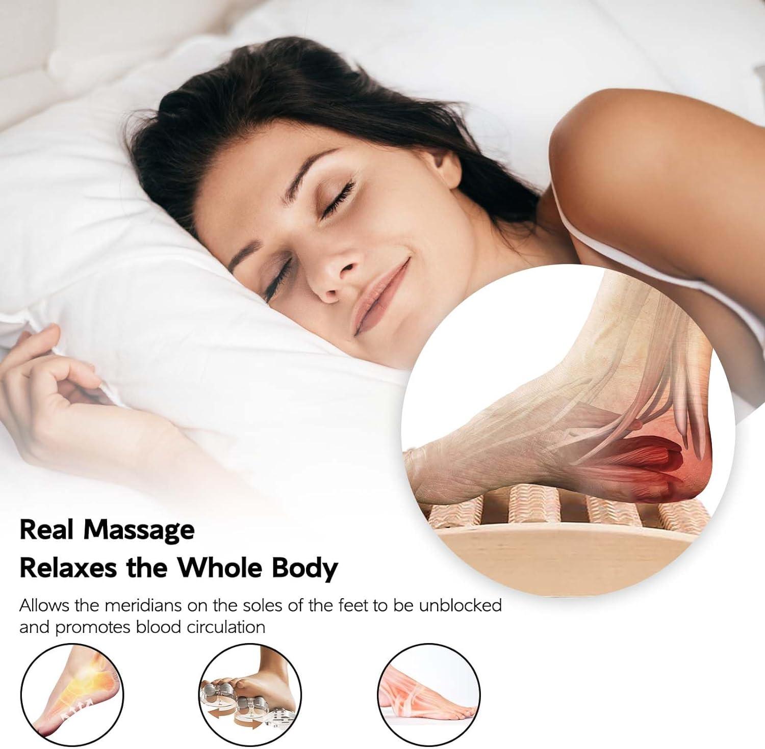 Wooden Foot Massage Roller