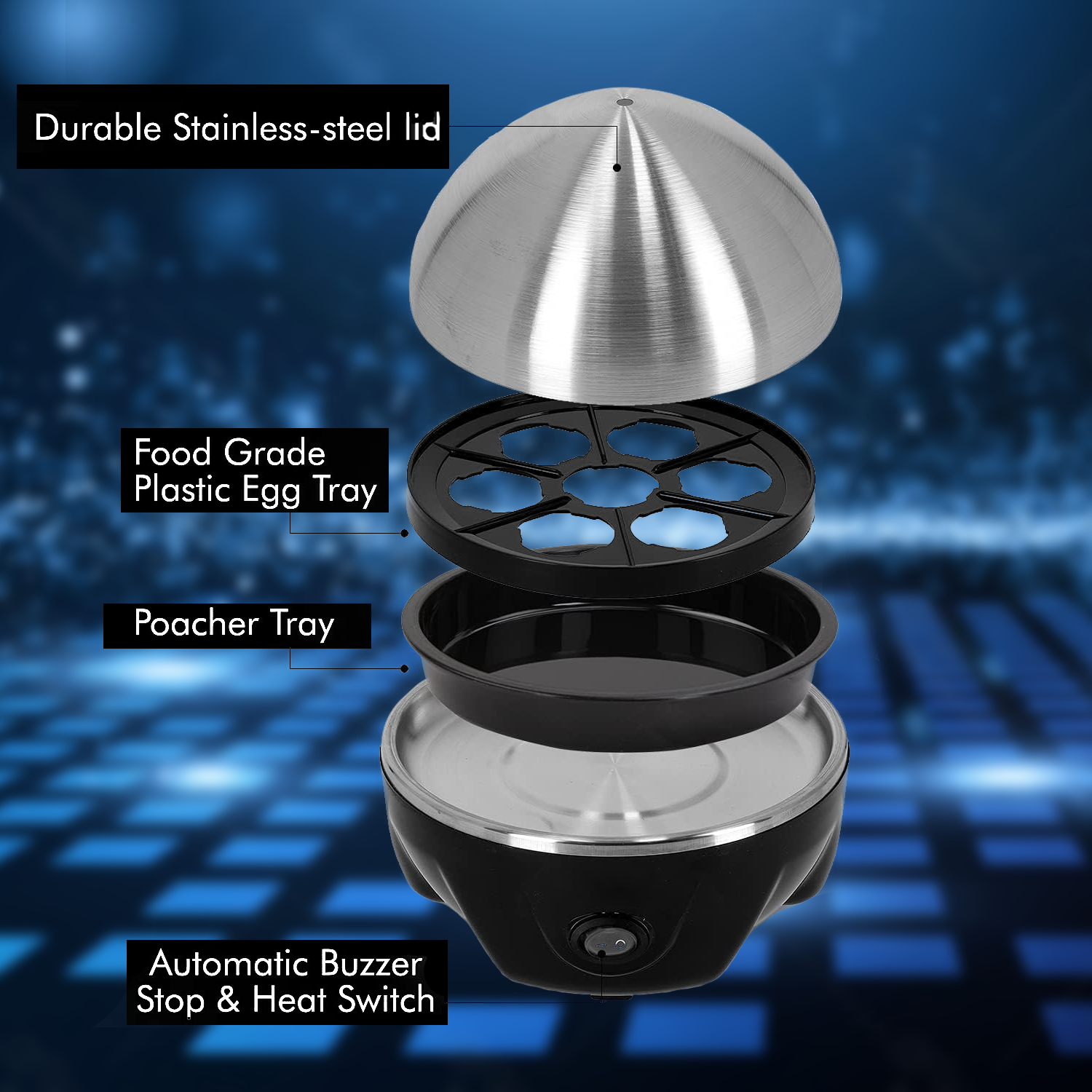 Fast boiling egg machine for kitchen