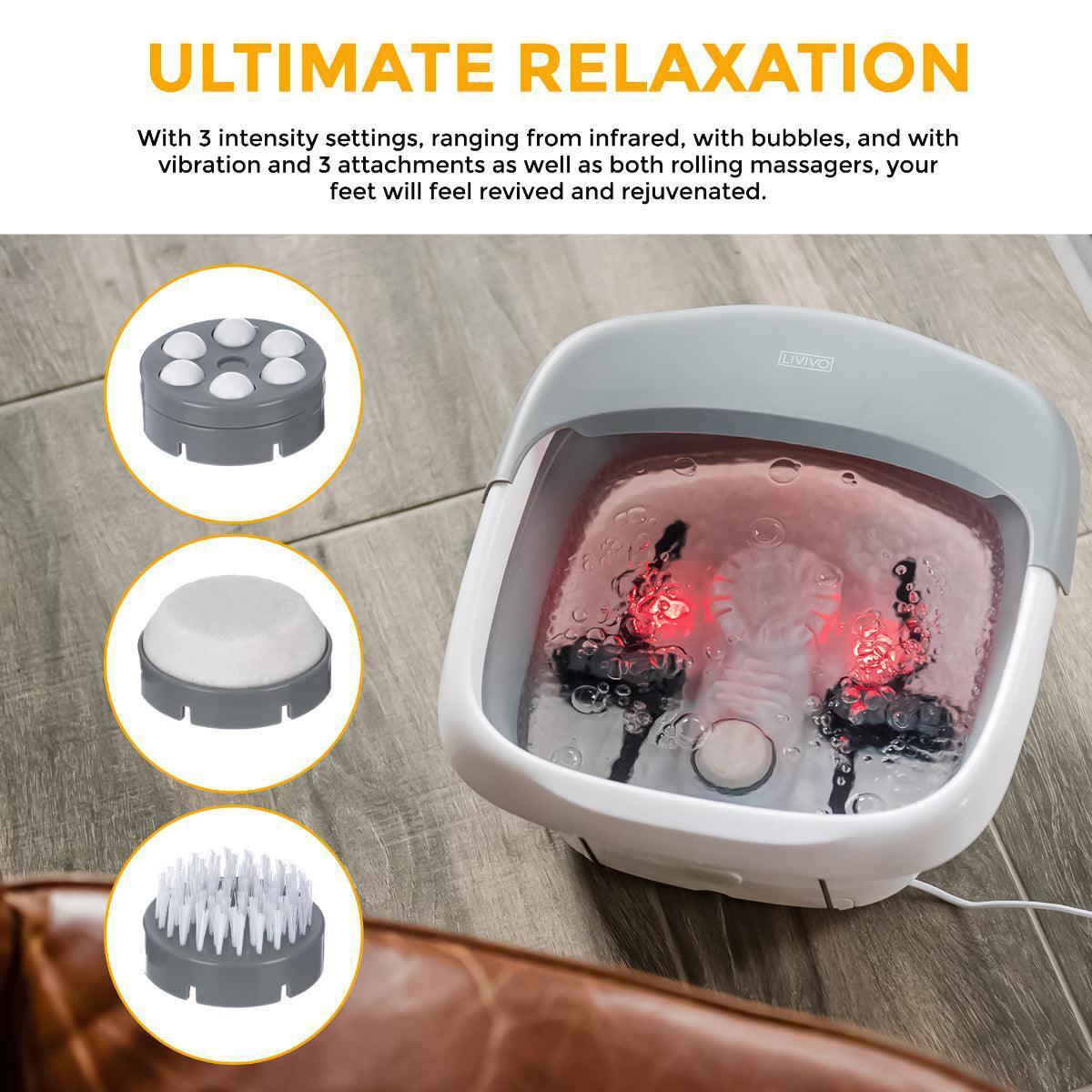 Foot Spa Massager - Foot Spa Pedicure Wet Bath Bubble Massage Bucket