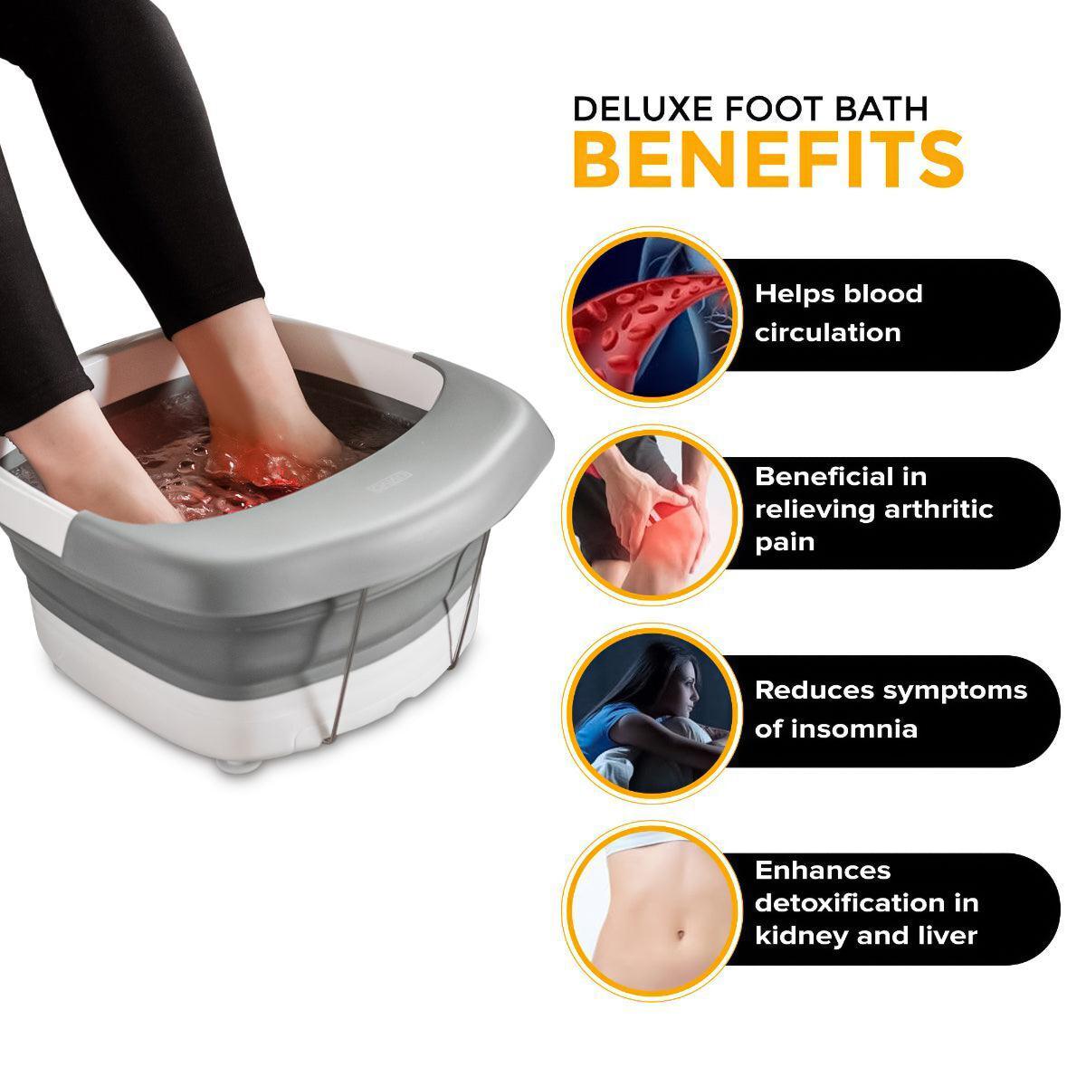 Foot Spa Massager - Foot Spa Pedicure Wet Bath Bubble Massage Bucket