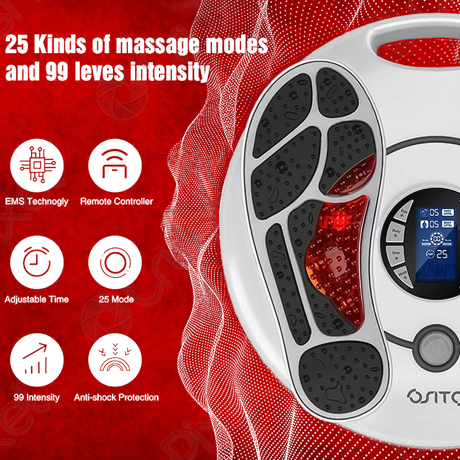 Foot and leg massager for pain relief