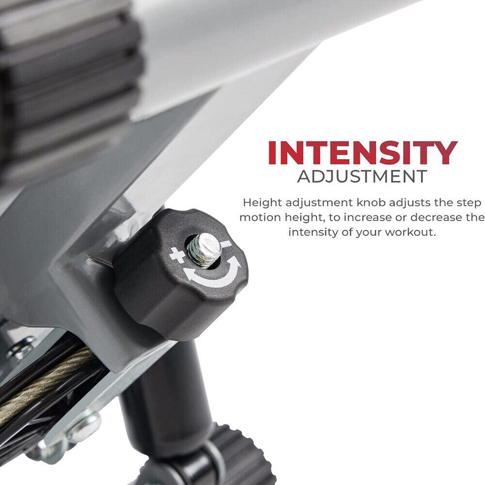 Grey compact stepper exercise machine