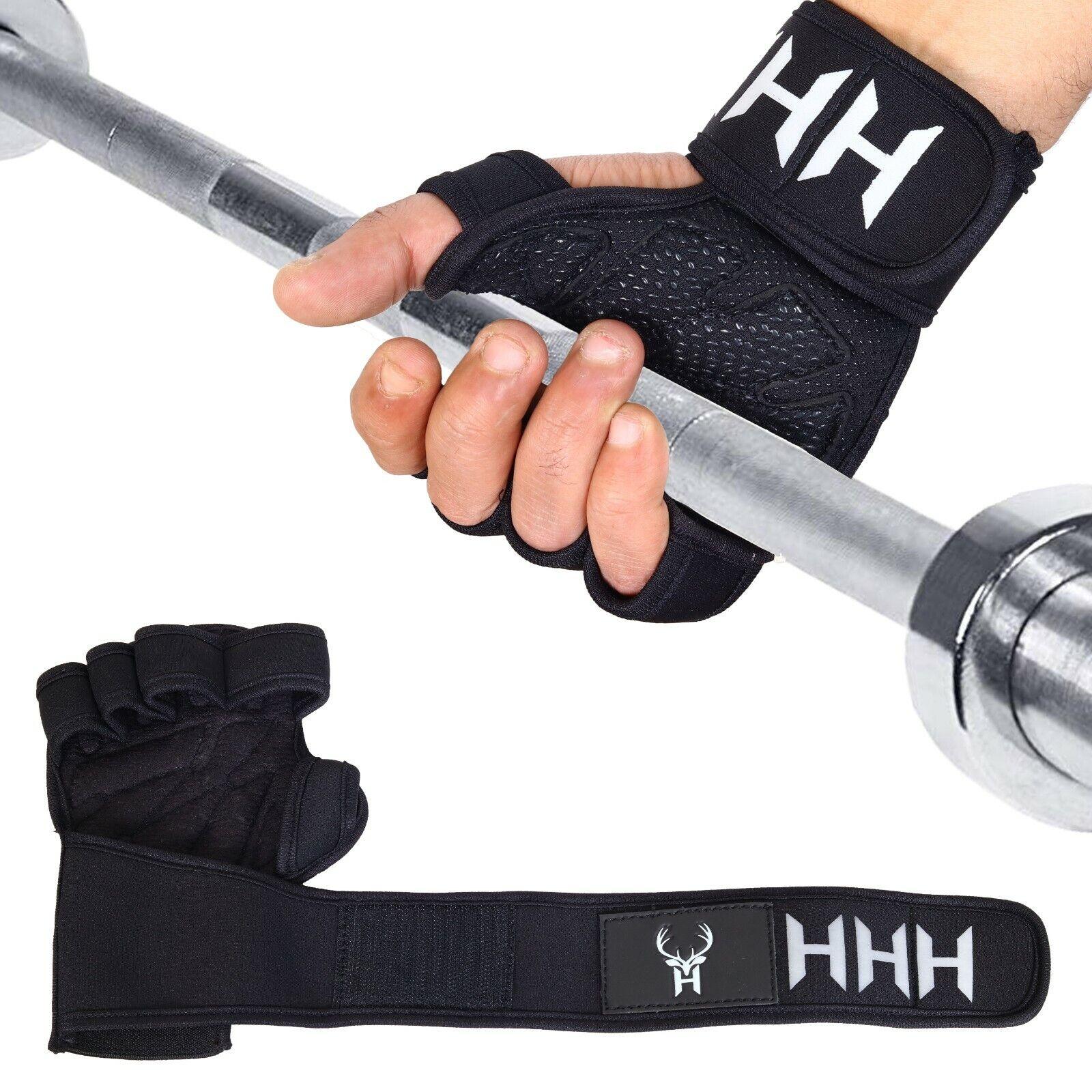 Gym Gloves Wrist Support - Weight Lifting Gym Gel padded Gloves strap