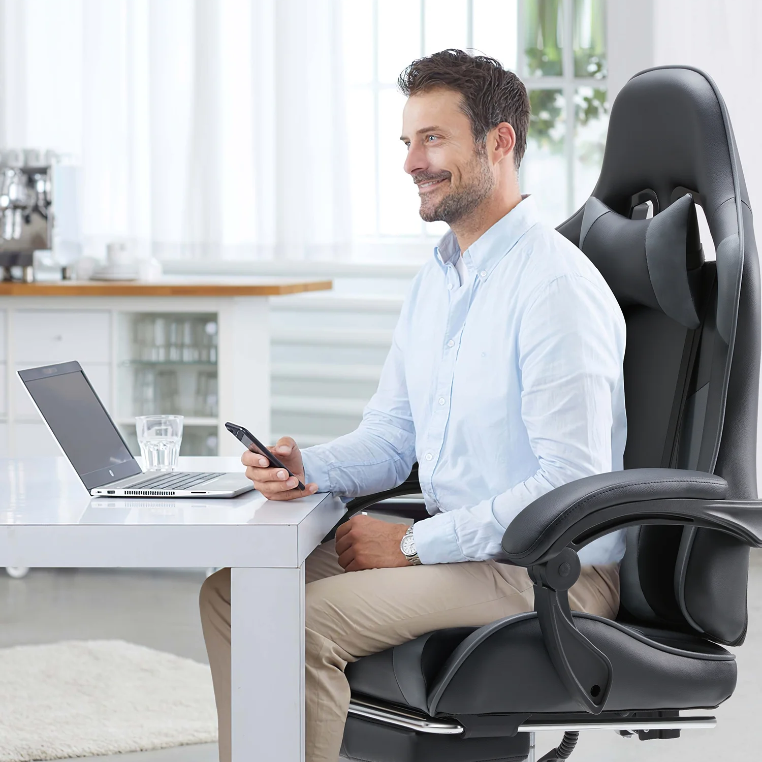 Heavy-duty gaming chair for adults