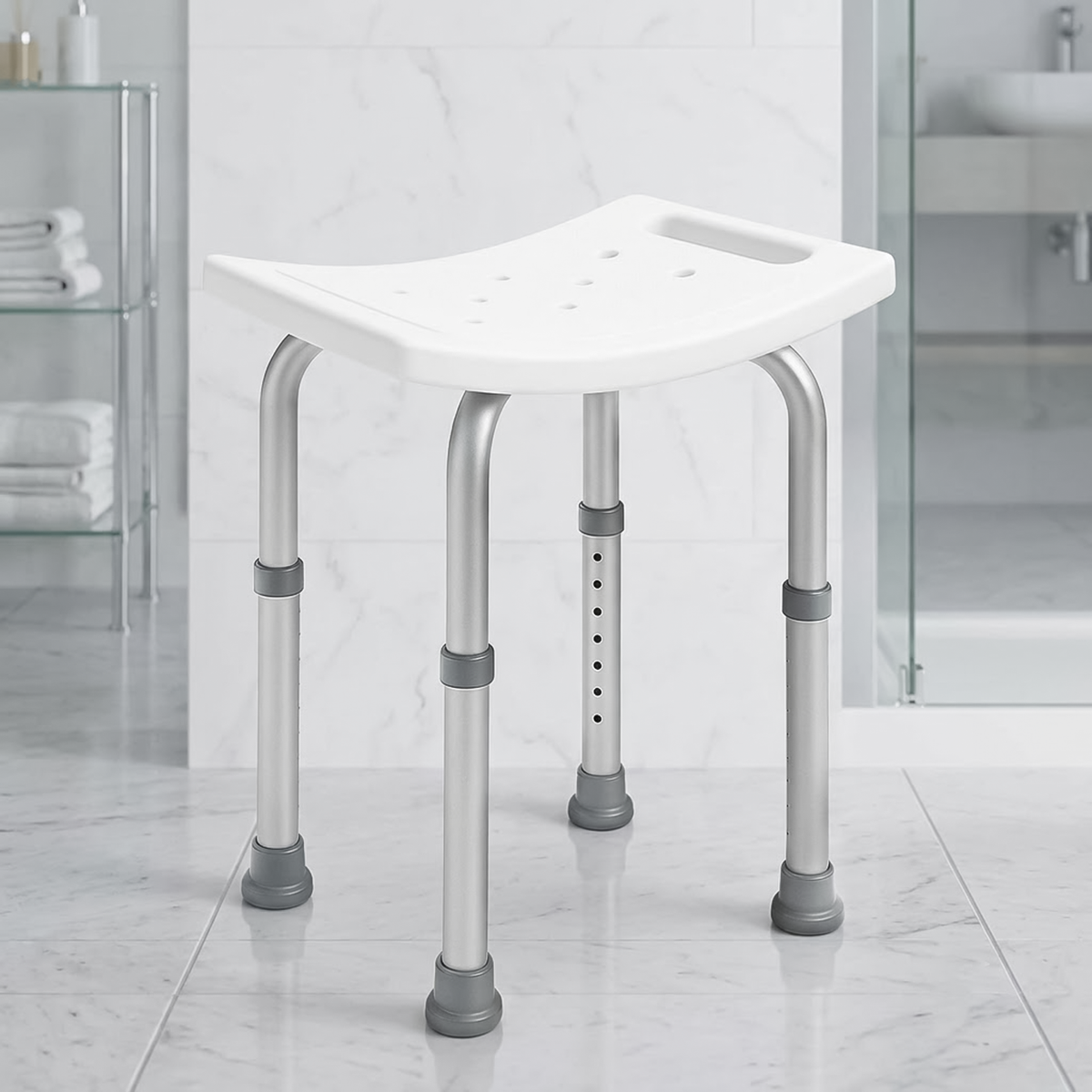 Height Adjustable Shower Stool