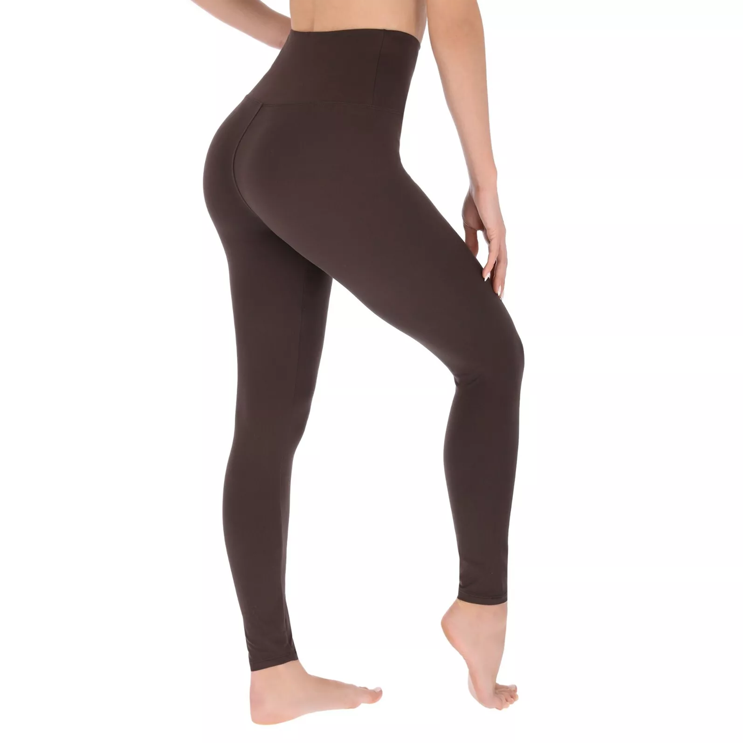High Waisted Leggings Brown